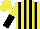 Silk - Yellow & black stripes, halved sleeves