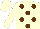 Silk - Cream, brown spots