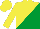 Silk - yellow and emerald green halved diagonally, yellow cap