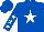 Silk - Royal blue,white star, white stars on sleeves, royal blue cap