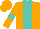 Silk - Orange, turquoise stripe and armlets