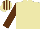 Silk - Beige, brown sleeves, striped cap