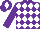 Silk - Purple,white diamonds,purple cap,white diamond