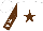 Silk - white, brown star, white stars on brown sleeves, brown star on white cap