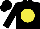 Silk - Black, yellow spot