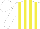 Silk - White, yellow stripes with white sleeves