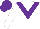 Silk - White body, purple chevron, white arms, purple cap