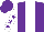 Silk - purple, White stripe, purple stars on sleeves, purple cap