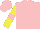 Silk - Pink, yellow emblem, pink hoop on yellow sleeves