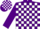 Silk - Purple and White check, Purple sleeves