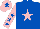 Silk - ROYAL BLUE, PINK star, PINK sleeves, ROYAL BLUE stars, PINK cap, ROYAL BLUE star