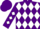 Silk - Purple, White Diamonds