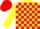 Silk - Yellow, Red Blocks, Red Cap