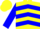 Silk - Yellow, Blue Chevrons, Blue Sleeves