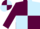 Silk - MAROON and LIGHT BLUE (quartered), MAROON sleeves