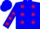 Silk - Blue, Red spots