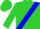 Silk - Lime Green, Blue Sash