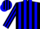 Silk - Black, Blue Stripes