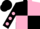 Silk - Black and Pink (quartered), Black sleeves, Pink spots