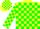Silk - Yellow, Green Blocks