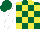 Silk - Dark Green and Yellow check, White sleeves