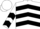 Silk - White, Black Chevrons