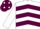 Silk - WHITE & MAROON CHEVRONS, maroon cap, white spots