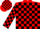 Silk - Red, Black Blocks