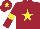 Silk - Maroon, Yellow star, armlets and star on cap