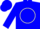 Silk - Blue, White Circle