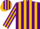 Silk - Purple, Gold Stripes