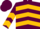 Silk - Maroon, Gold Chevrons