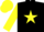 Silk - Black, Yellow star, sleeves and cap