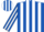 Silk - ROYAL BLUE & WHITE STRIPES